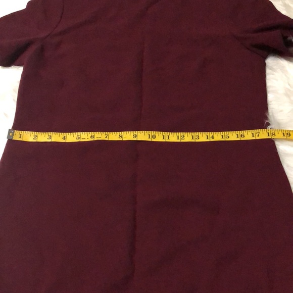 Talbots maroon short sleeve dress size 8 - Picture 4 of 7
